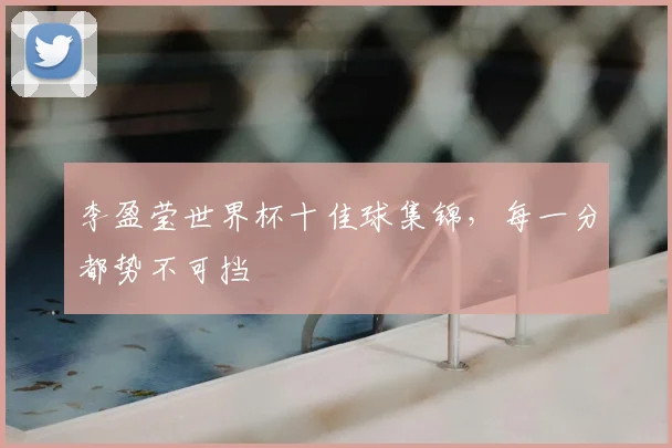 李盈莹世界杯十佳球集锦,每一分都势不可挡