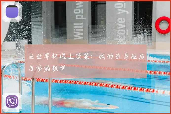 当世界杯遇上菠菜:我的亲身经历与惨痛教训